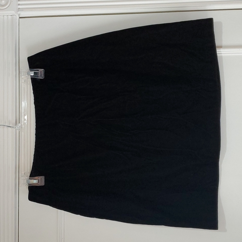 Black velvet skirt